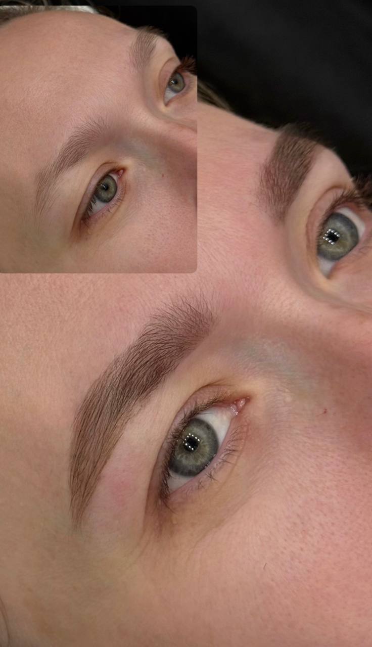 Коррекция бровей пример 3