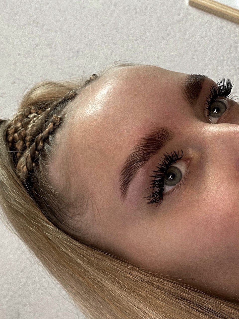 Ламинирование бровей пример 3