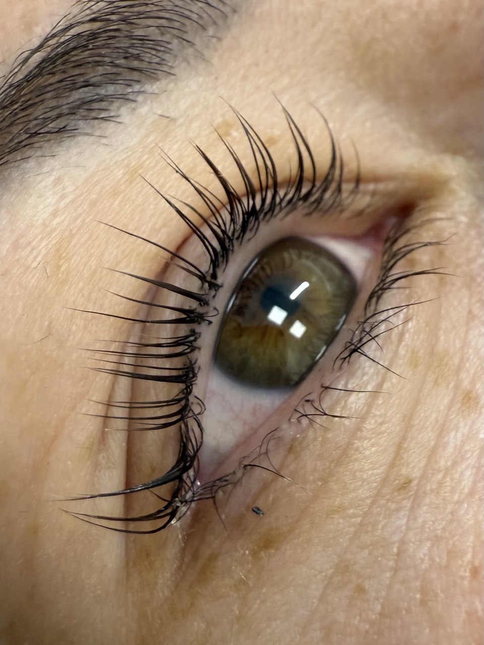 Ламинирование ресниц пример 1